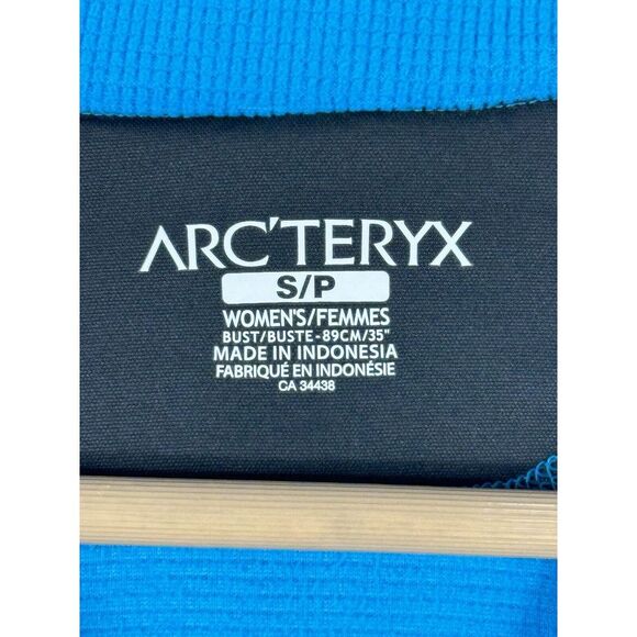 Arc'teryx Women's Small Blue Half Zip‎ Fleece Pullover - Picture 5 of 10